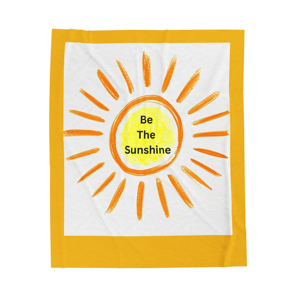 Be The Sunshine Velveteen Plush Blanket