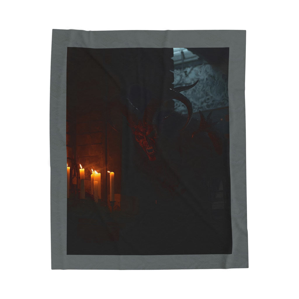 Halloween Spooky Pumpkin Shadow Velveteen Plush Blanket