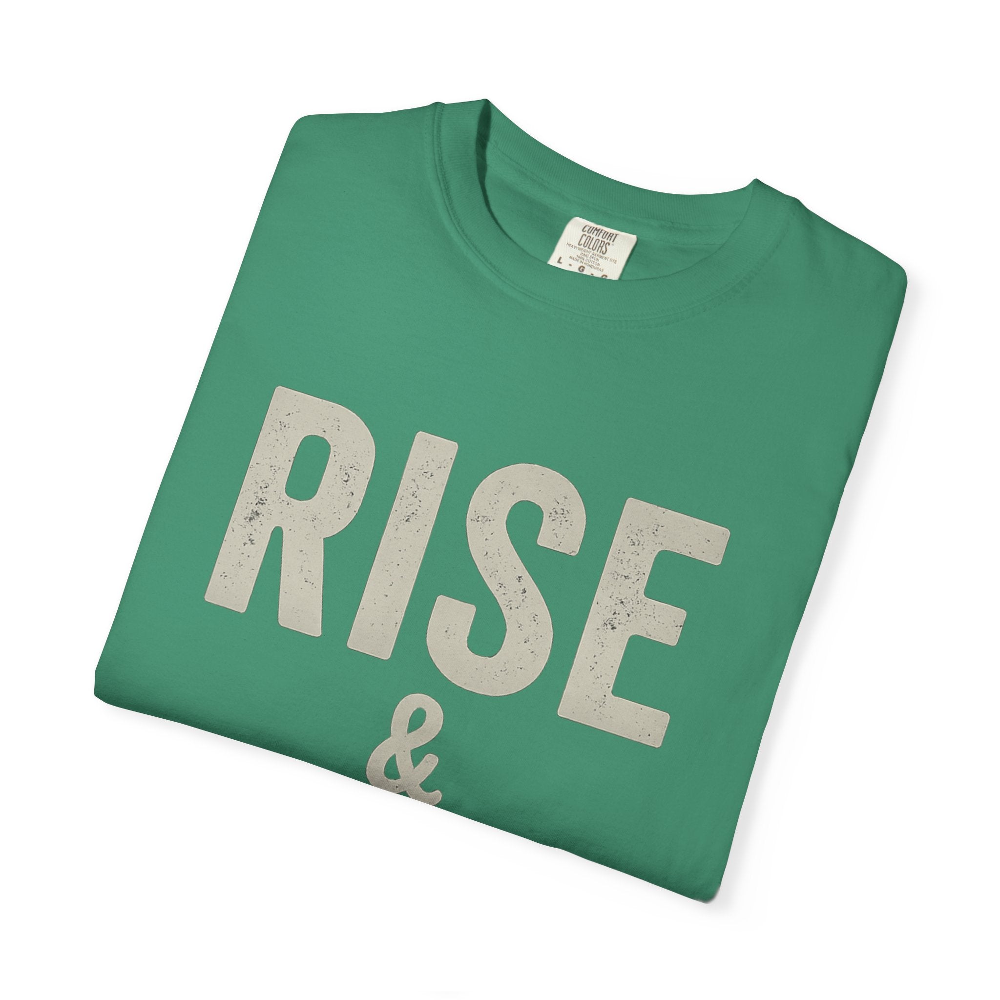 Boss Built Co Rise & Grind T-Shirt — Motivational Graphic Tee for Hustle Mindset
