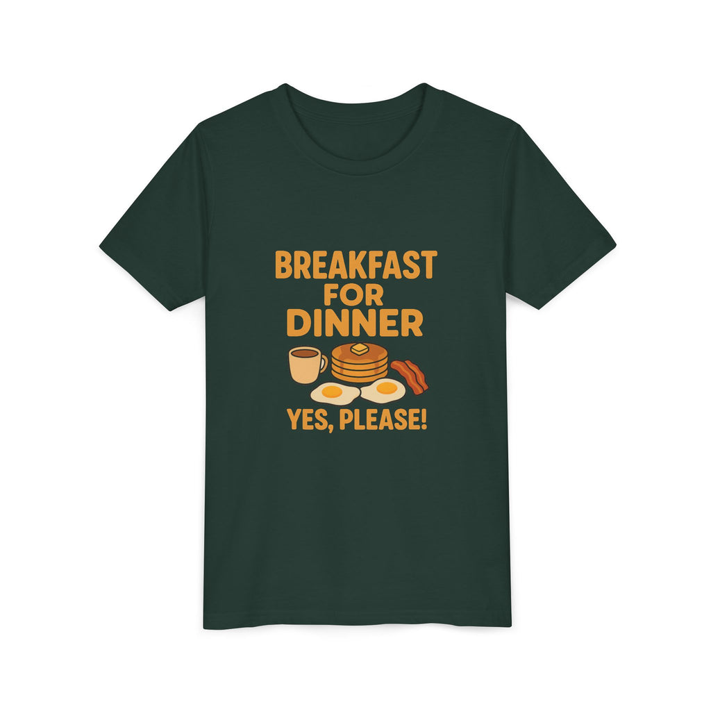 Breakfast For Dinner Youth Short Sleeve Tee