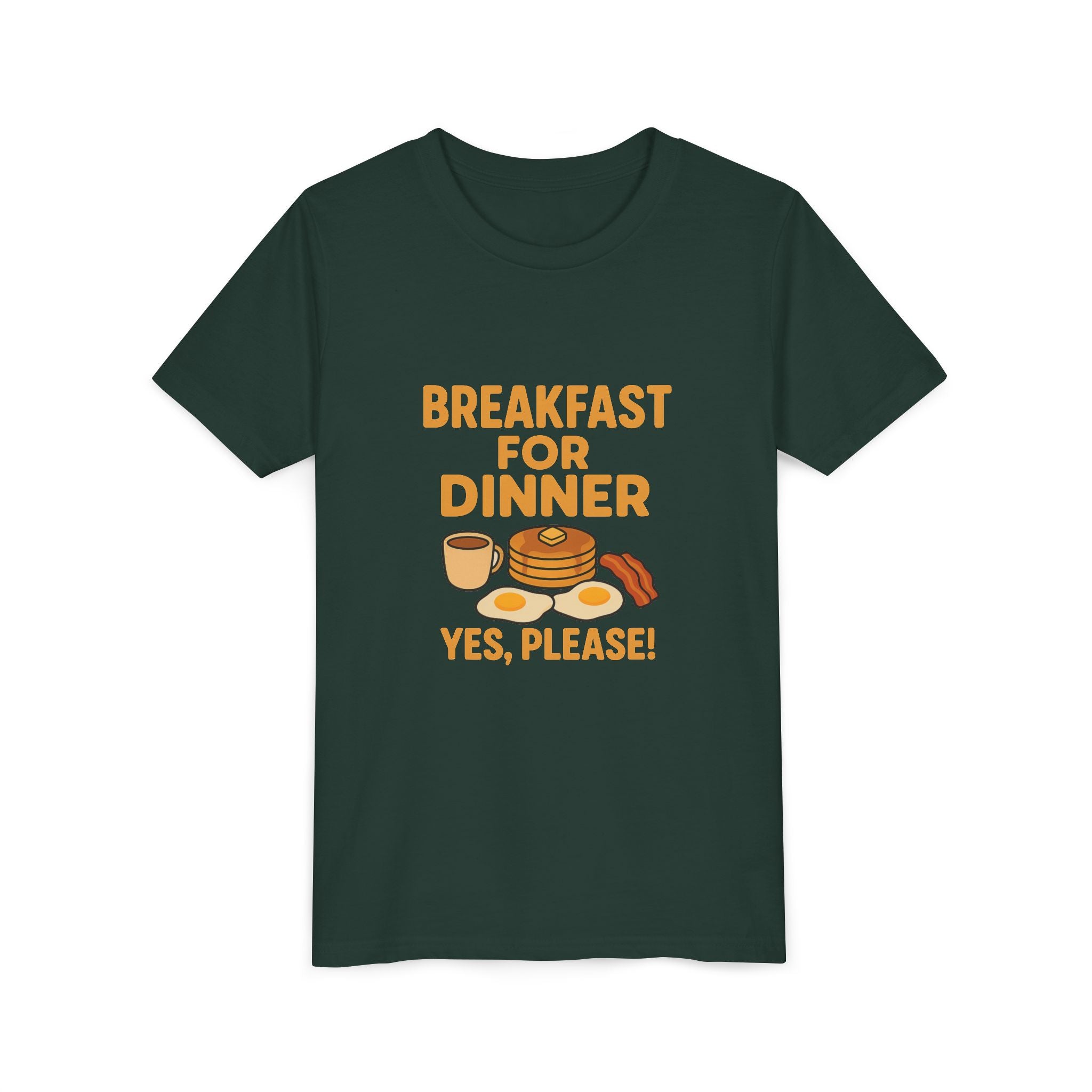 Breakfast For Dinner Youth Short Sleeve Tee