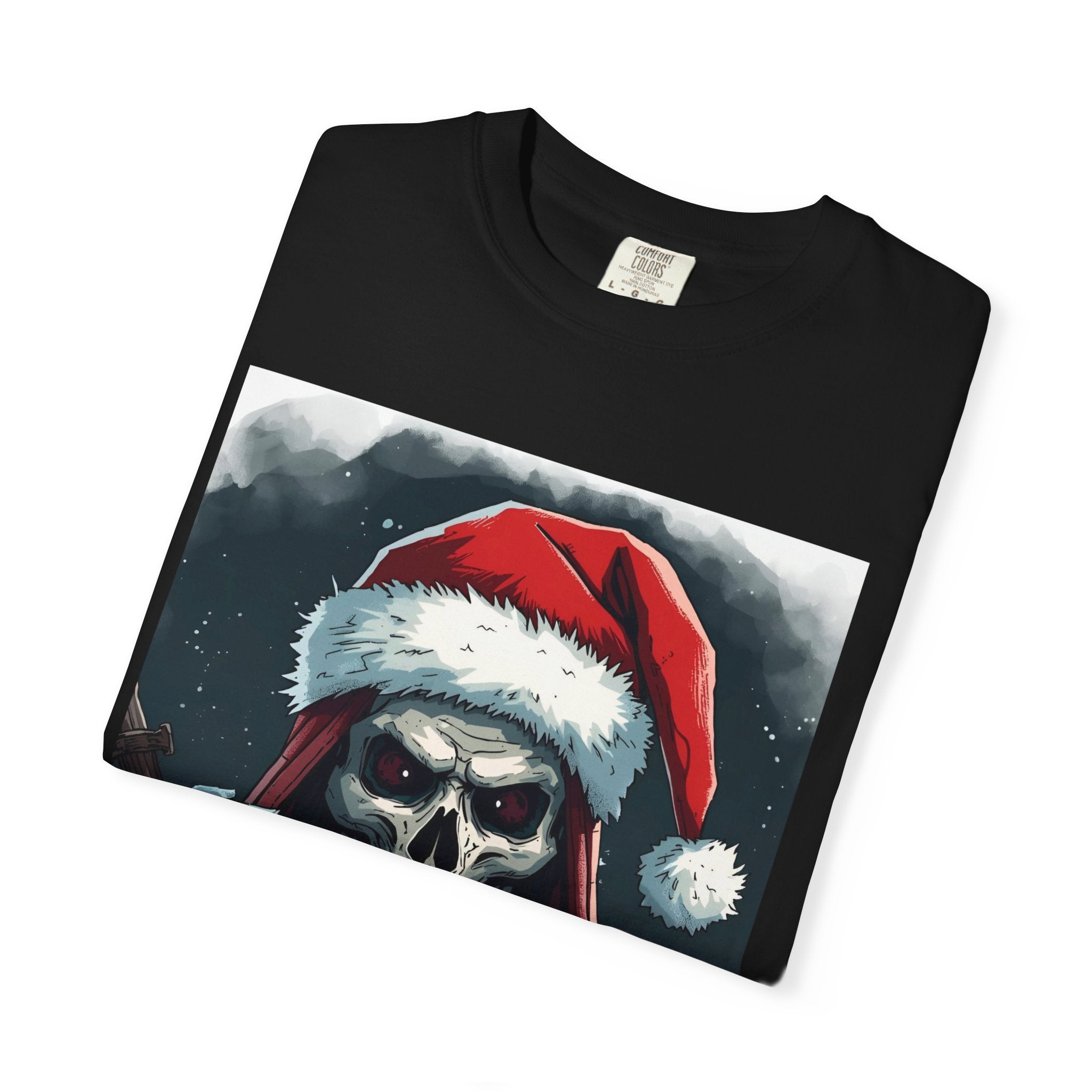 Christmas Skeleton T-Shirt, Unisex Holiday Tee, Funny Graphic Shirt, Unique Gift, Halloween & Christmas Apparel