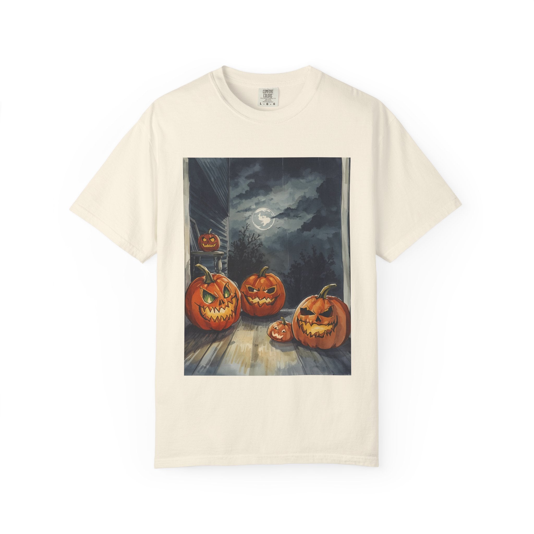 Halloween Pumpkin Scary T-shirt - Perfect for Fall Celebrations, Trick or Treat, Autumn Fashion, Costume Party, Spooky Vibes