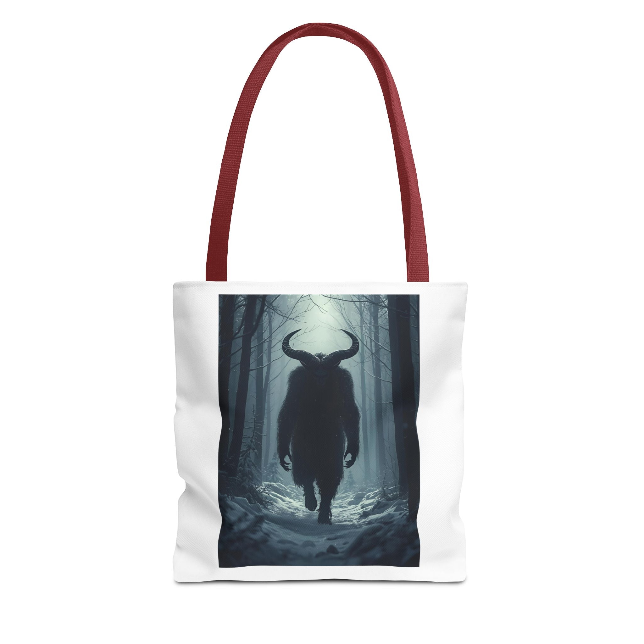 Spooky Forest Mythical Creature Tote Bag, Unique AOP Tote, Forest Design Bag, Eco-Friendly Shopping Bag, Gift for Nature Lovers, Stylish Carryall