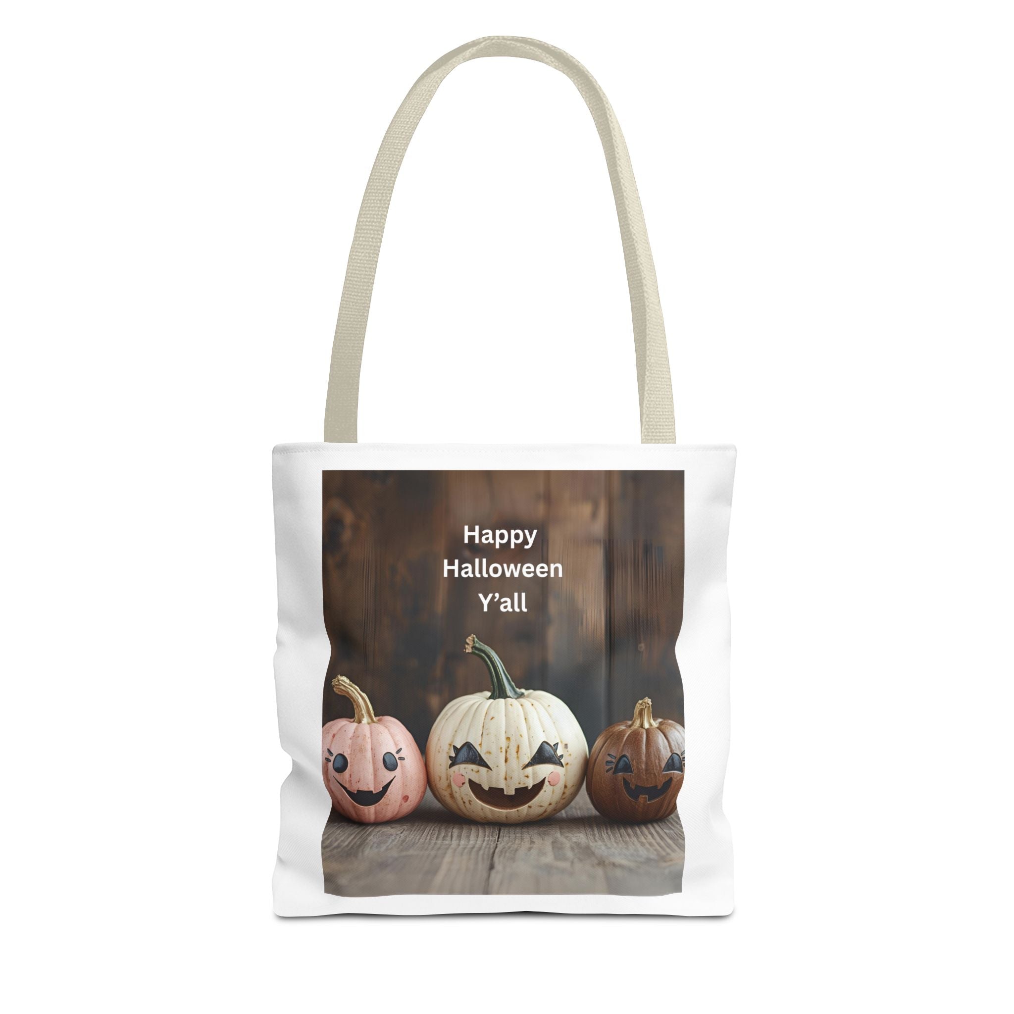 Happy Halloween Pumpkin Tote Bag, Halloween Gift, Trick or Treat Bag, Fall Tote, Spooky Season Decor, Fun Autumn Accessory