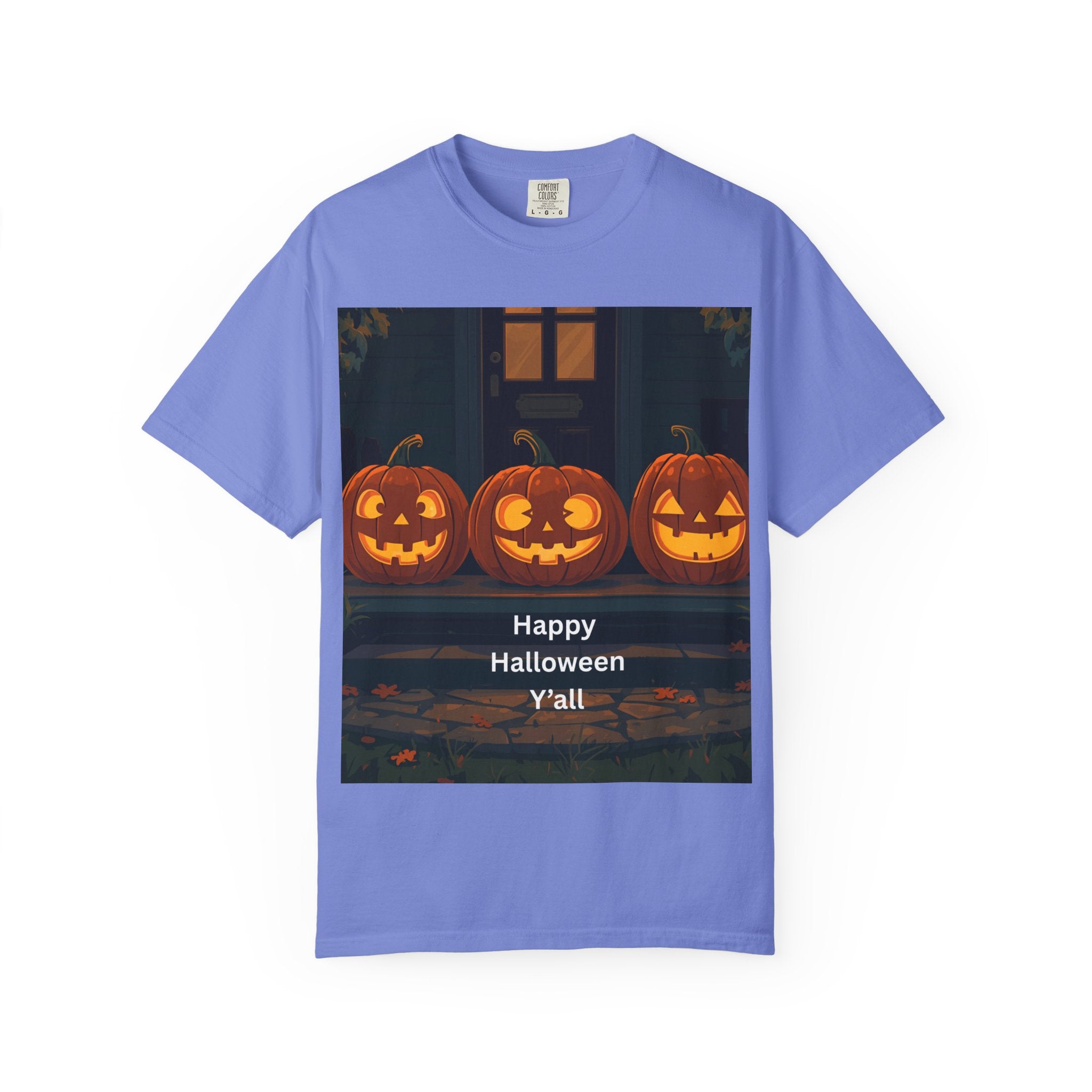 Happy Halloween Pumpkin Unisex T-shirt, Spooky Season Tee, Fall Festival Shirt, Pumpkin Graphic Top, Halloween Gift for Him/Her