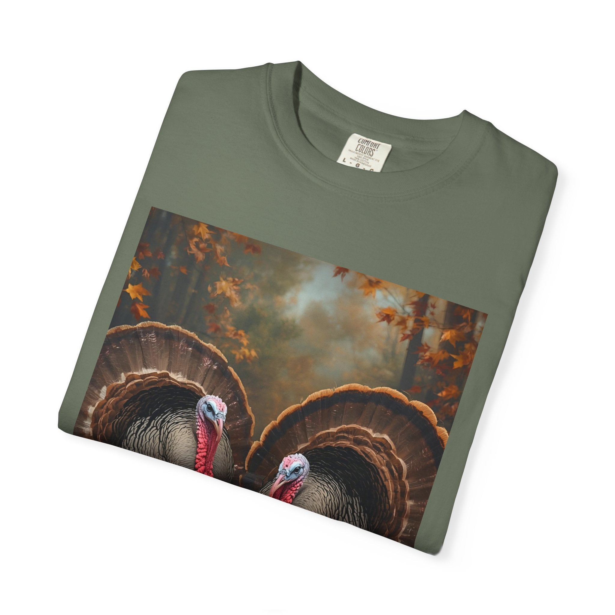 Thanksgiving Turkey Graphic Tee, Unisex Gift for Fall, Harvest Party Shirt, Cute Casual Outfit, Family Gathering Apparel