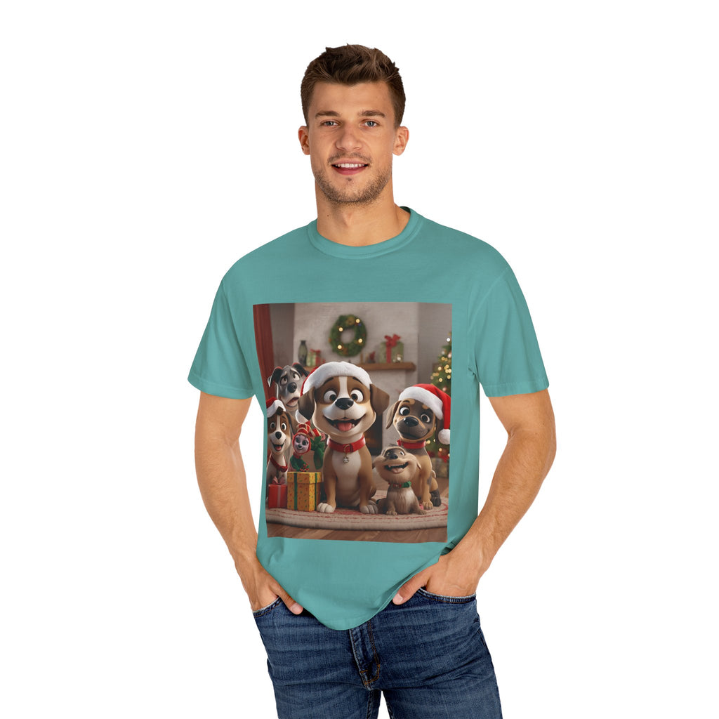 Cute Christmas Festive Dog Holiday T-Shirt | Pet Lover Gift, Christmas Shirt, Unisex Casual Tee, Cute Animal Apparel, Holiday Spirit Outfit