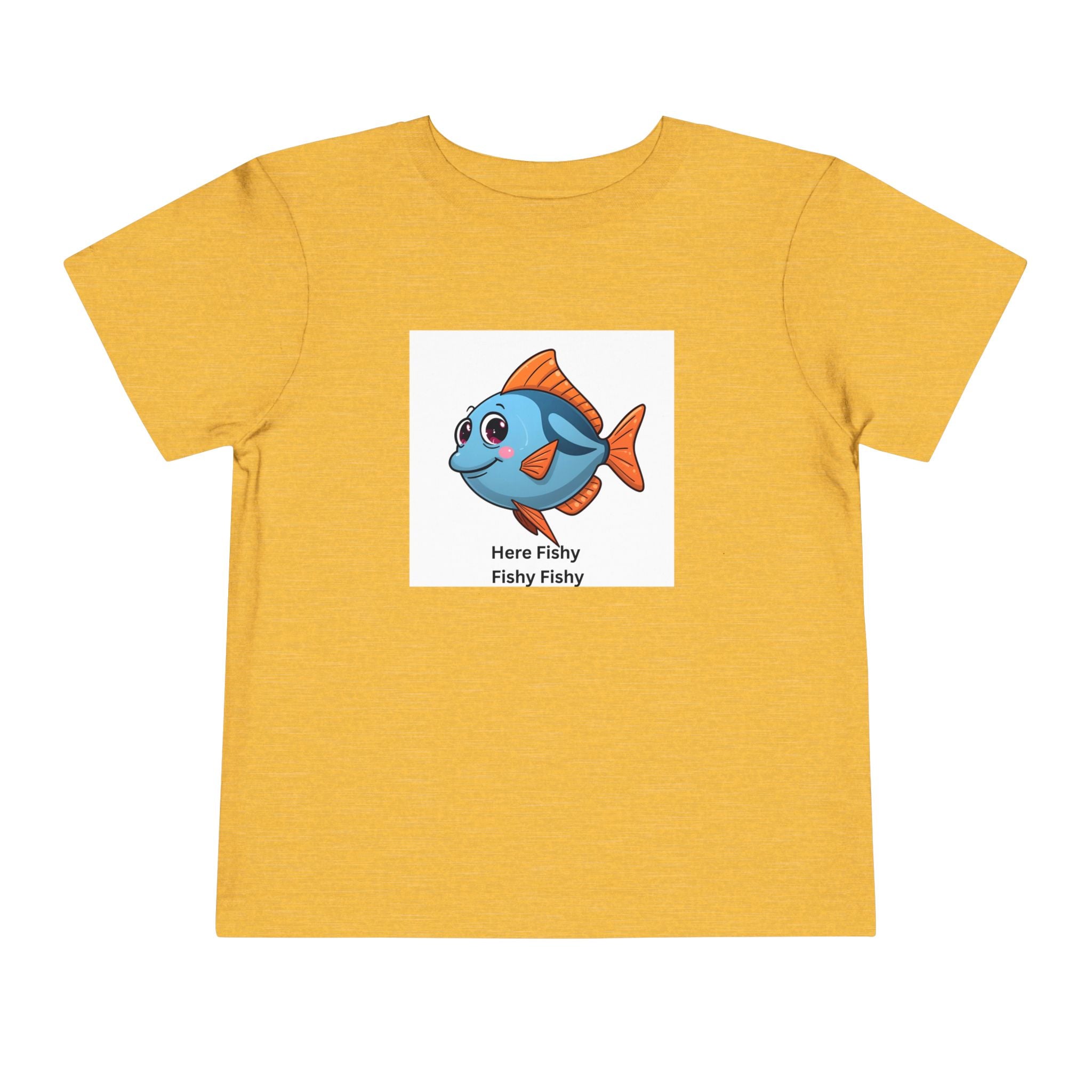 Here Fishy Fishy Fishy Toddler Short Sleeve Tee