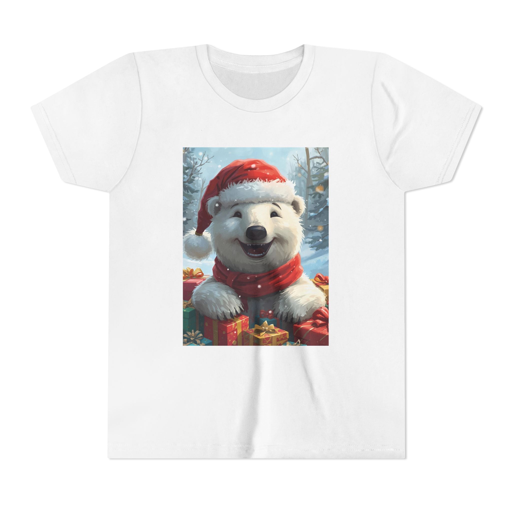 Christmas Bear Youth Short Sleeve Tee