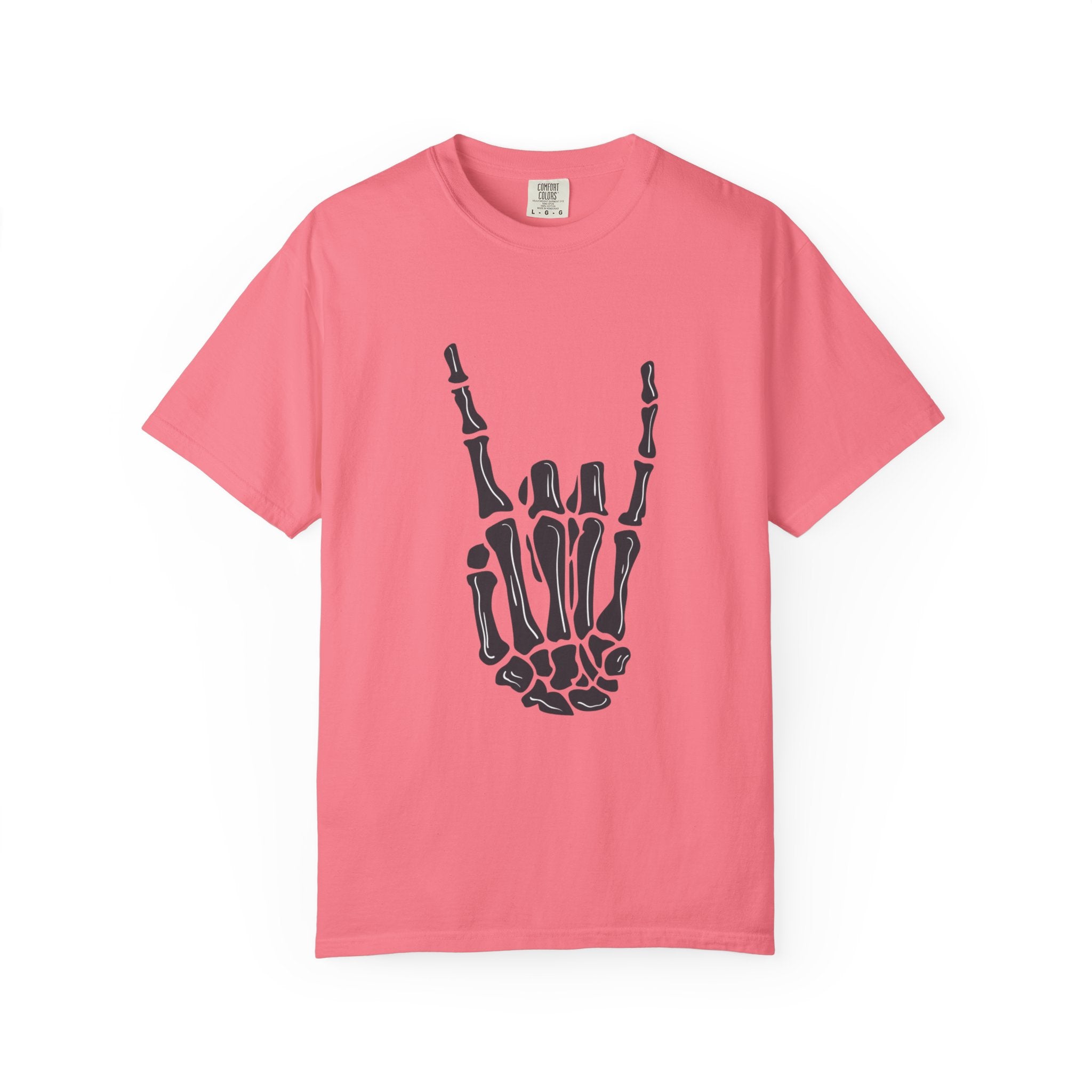 Skeleton Hand Rock On T-Shirt, Music Lover Apparel, Unisex Graphic Tee, Festival Outfit, Halloween Costume, Soft Cotton Shirt