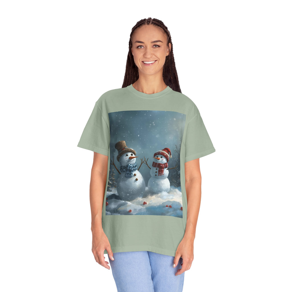 Christmas Winter Wonderland Snowman T-Shirt | Cozy Holiday Tee, Christmas Gift, Unisex Apparel, Seasonal Fashion, Winter Vibes