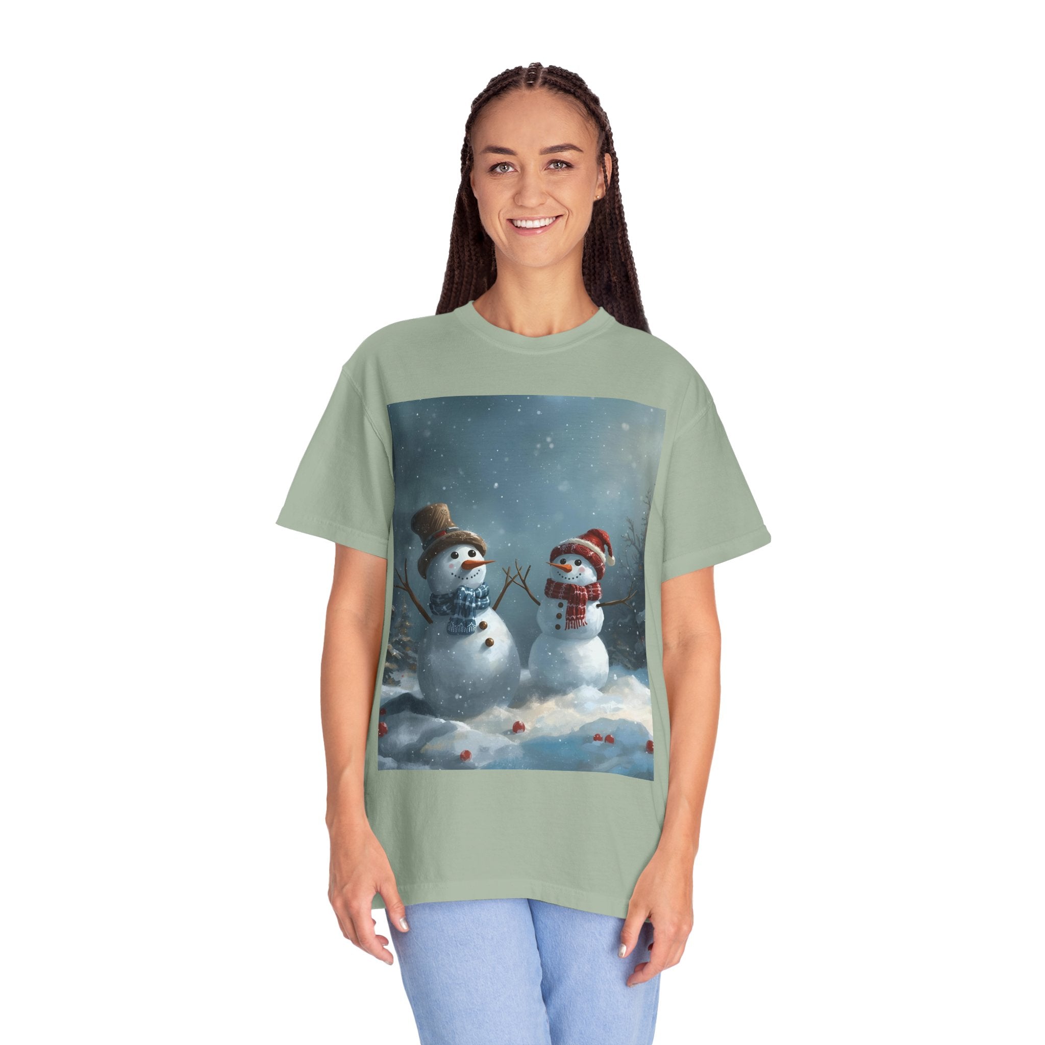 Christmas Winter Wonderland Snowman T-Shirt | Cozy Holiday Tee, Christmas Gift, Unisex Apparel, Seasonal Fashion, Winter Vibes