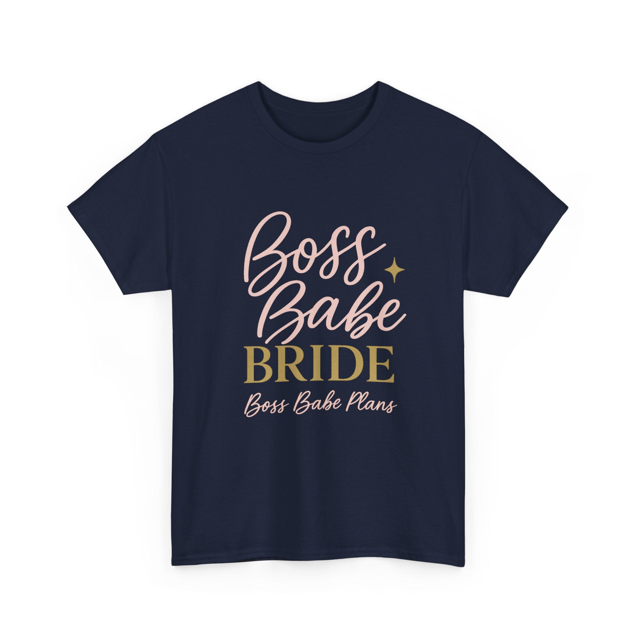 Boss Babe Plans Bride Tee - Unisex Heavy Cotton T-Shirt for Future Brides