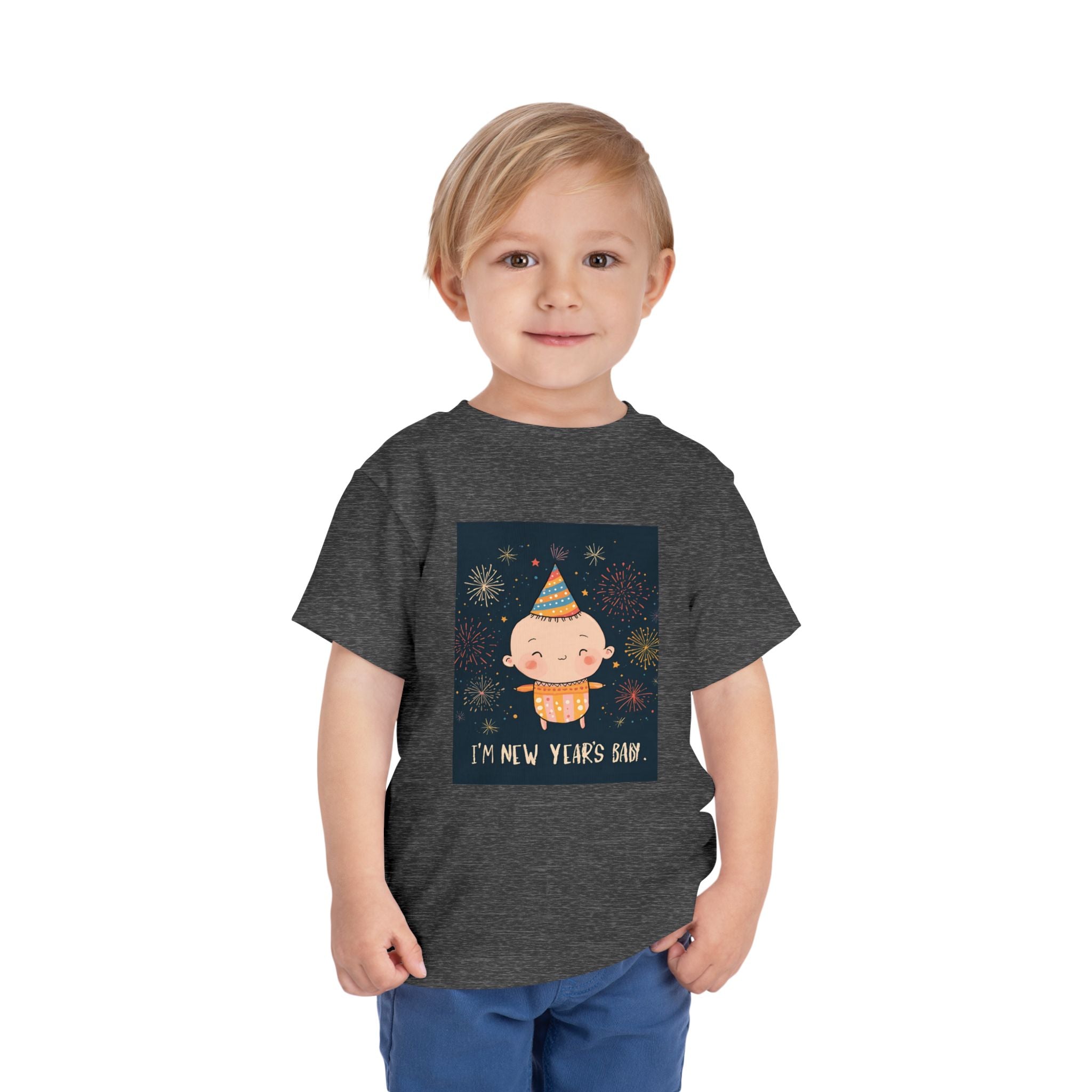 I Am A New Years Baby Toddler Short Sleeve Tee