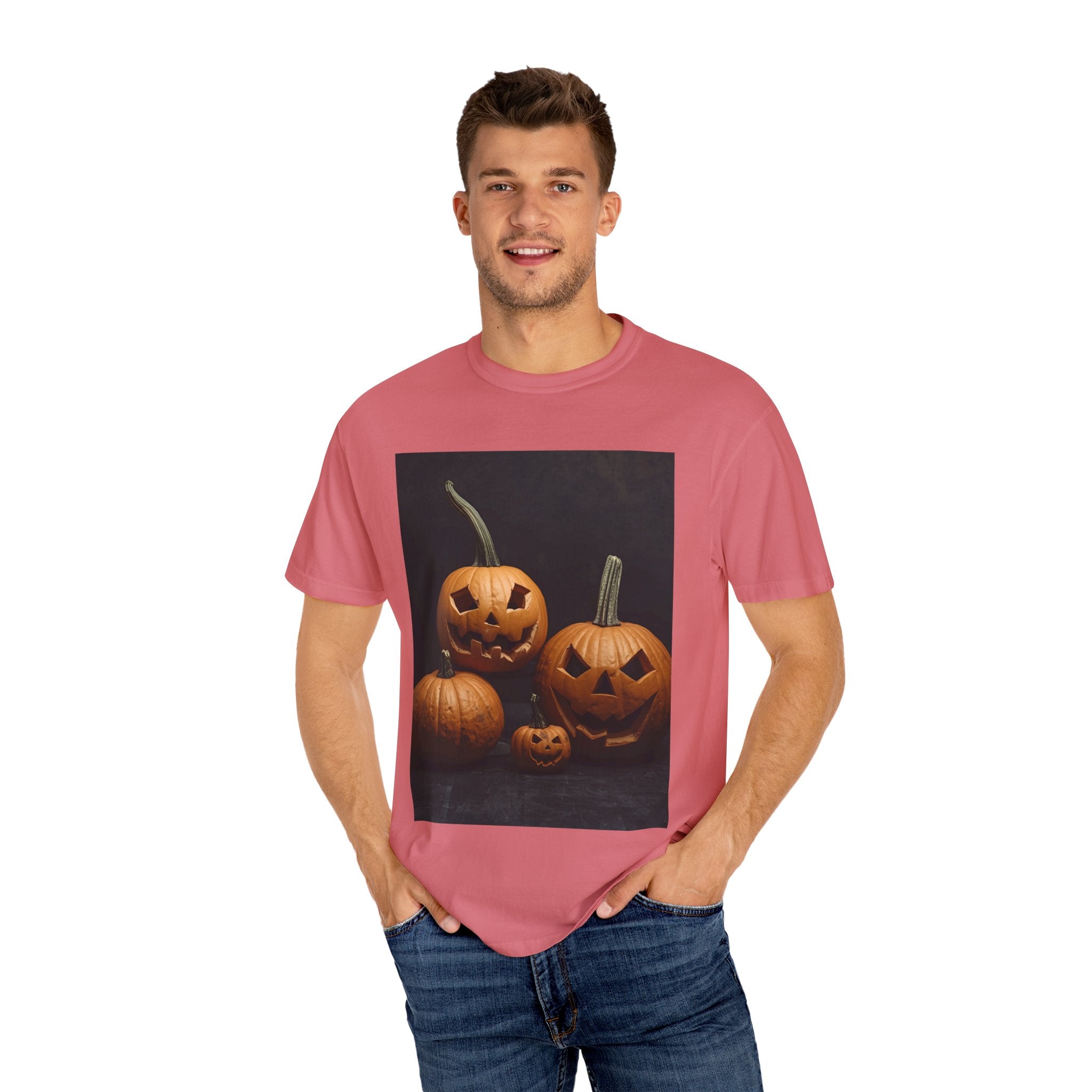 Halloween Pumpkin Graphic Tee, Unisex T-Shirt, Fall Fashion, Cozy Casual Wear, Spooky Season Apparel, Autumn Vibes