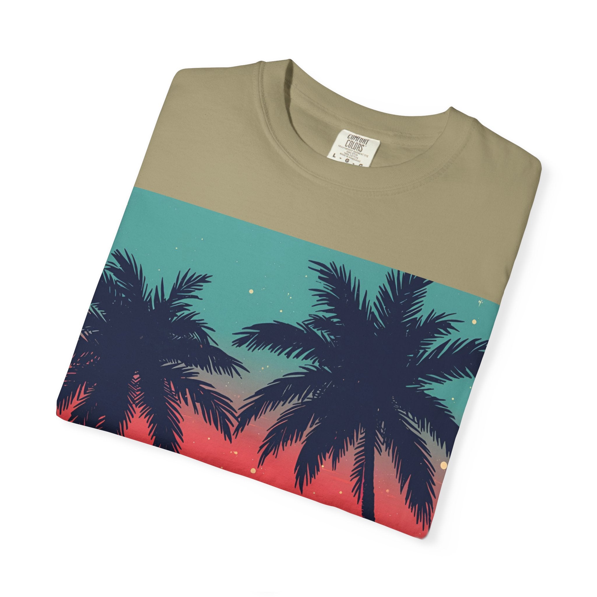 Tropical Sunset Unisex Garment-Dyed T-shirt
