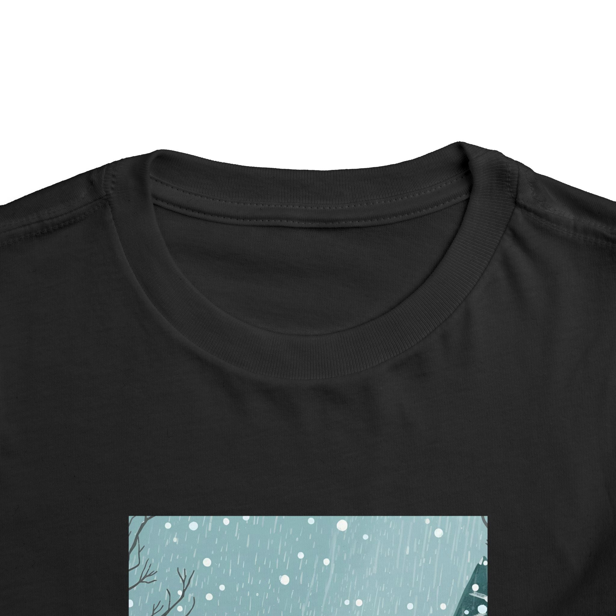 Festive Christmas Snowman Toddler Short Sleeve Tee