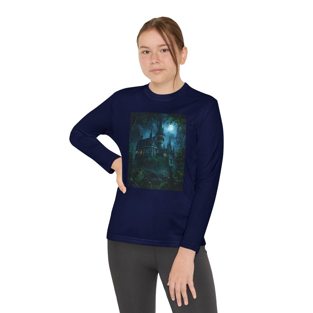 Mystical Night Scene Youth Long Sleeve Competitor Tee
