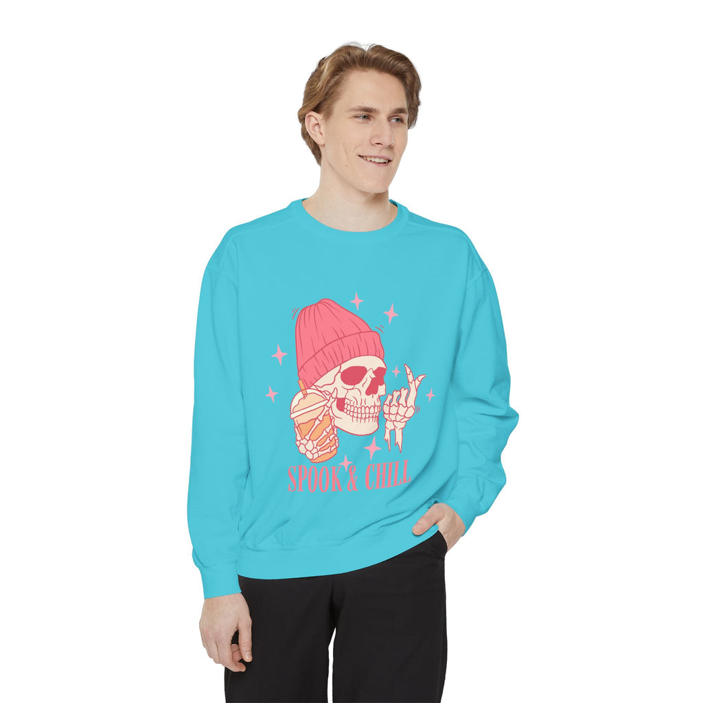 Spook & Chill Unisex Garment-Dyed Sweatshirt