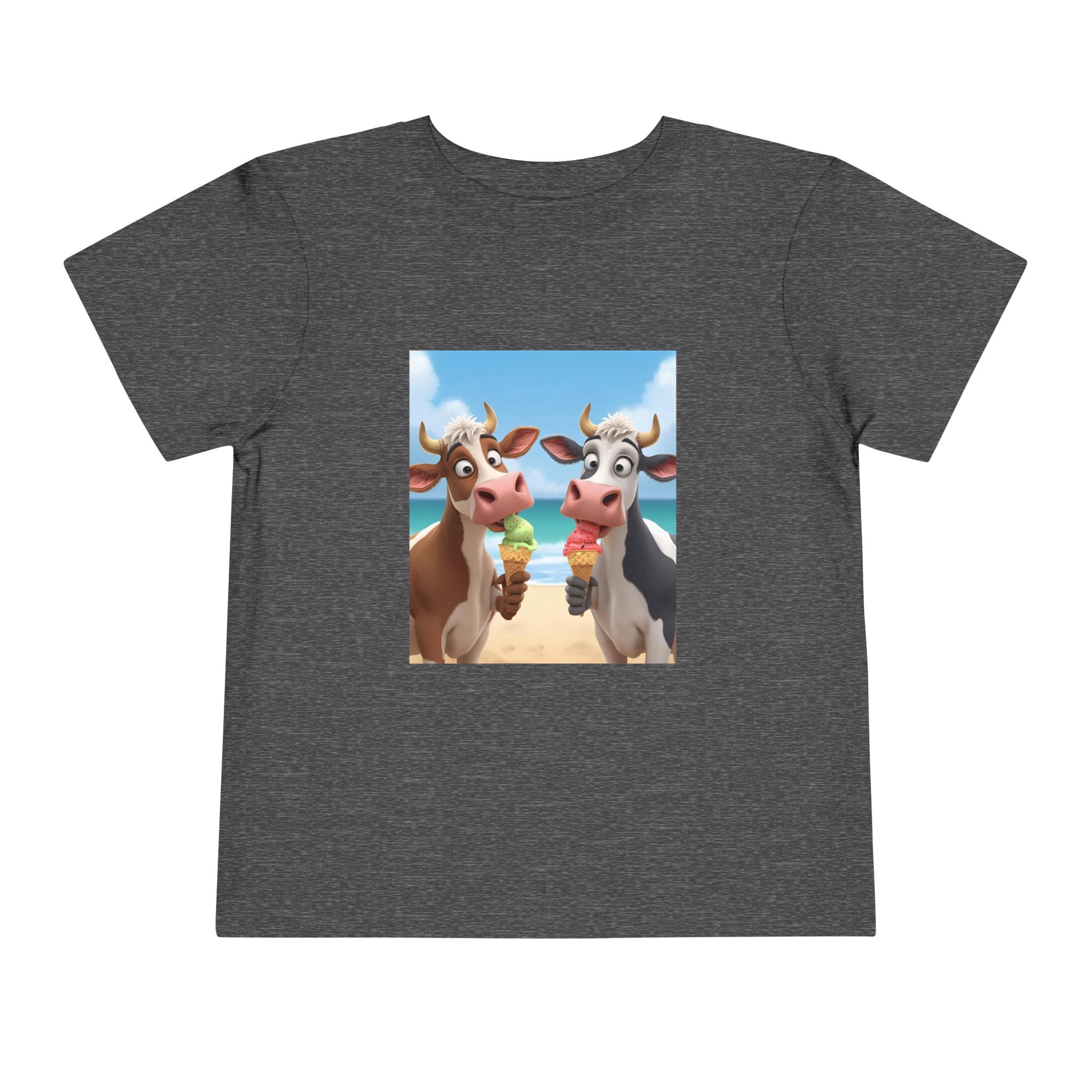 Beachy Cow Toddler Short Sleeve Tee