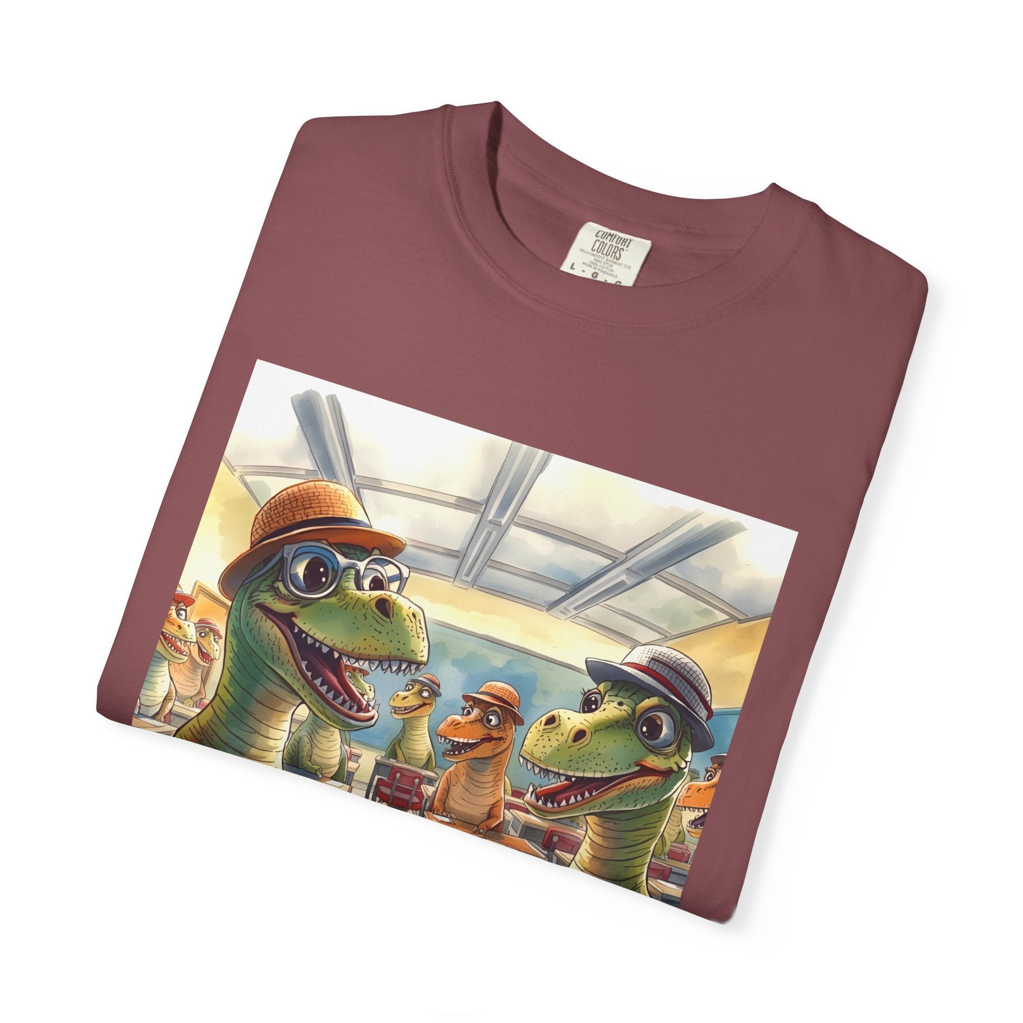 Dinosaur Classroom Unisex T-shirt, Fun Gift for Kids, Cool Graphic Tee for Teachers, Classroom Humor Outfit, Unique Dino Design