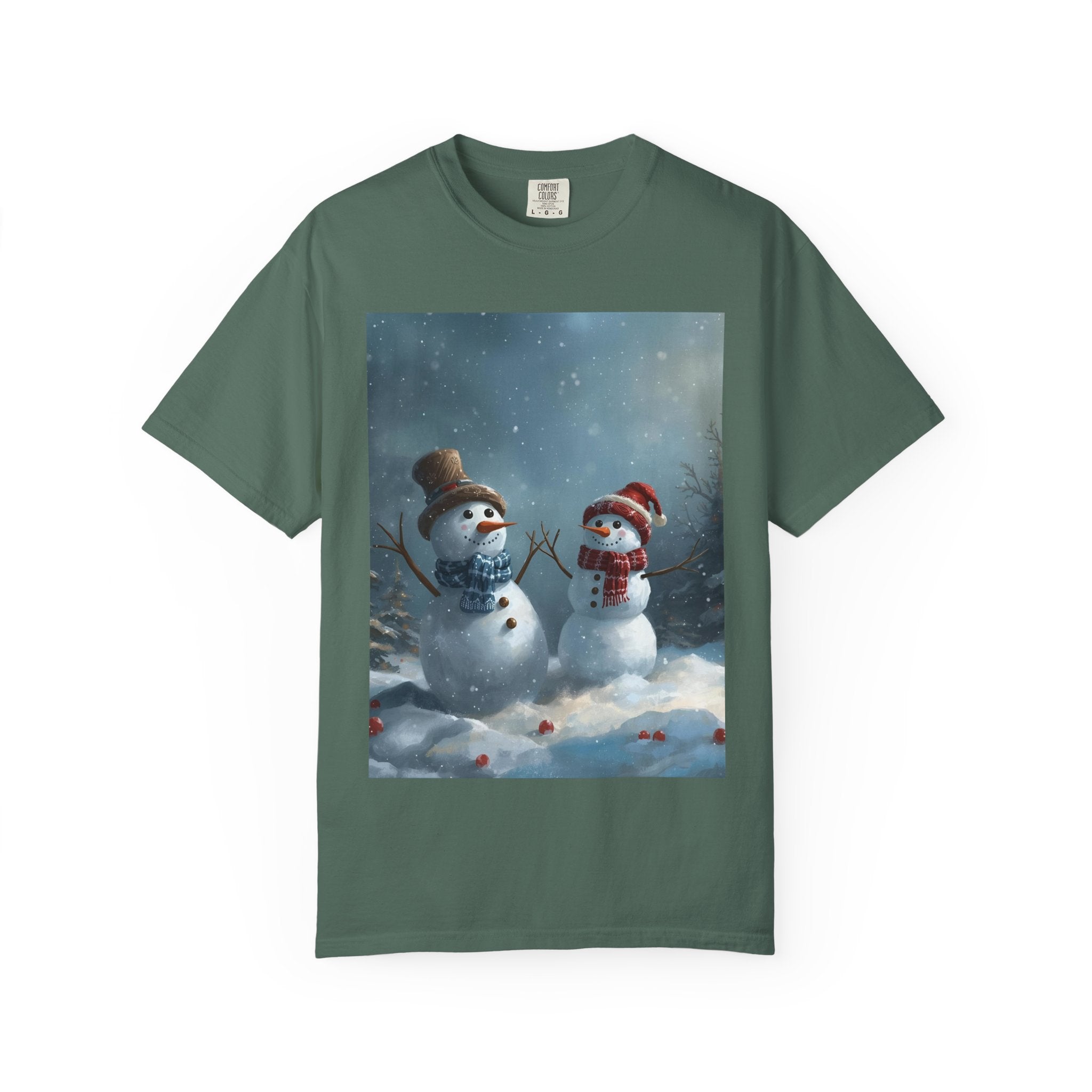Christmas Winter Snowman T-Shirt, Festive Holiday Tee, Family Holiday Shirt, Cozy Winter Outfit, Seasonal Gift Idea