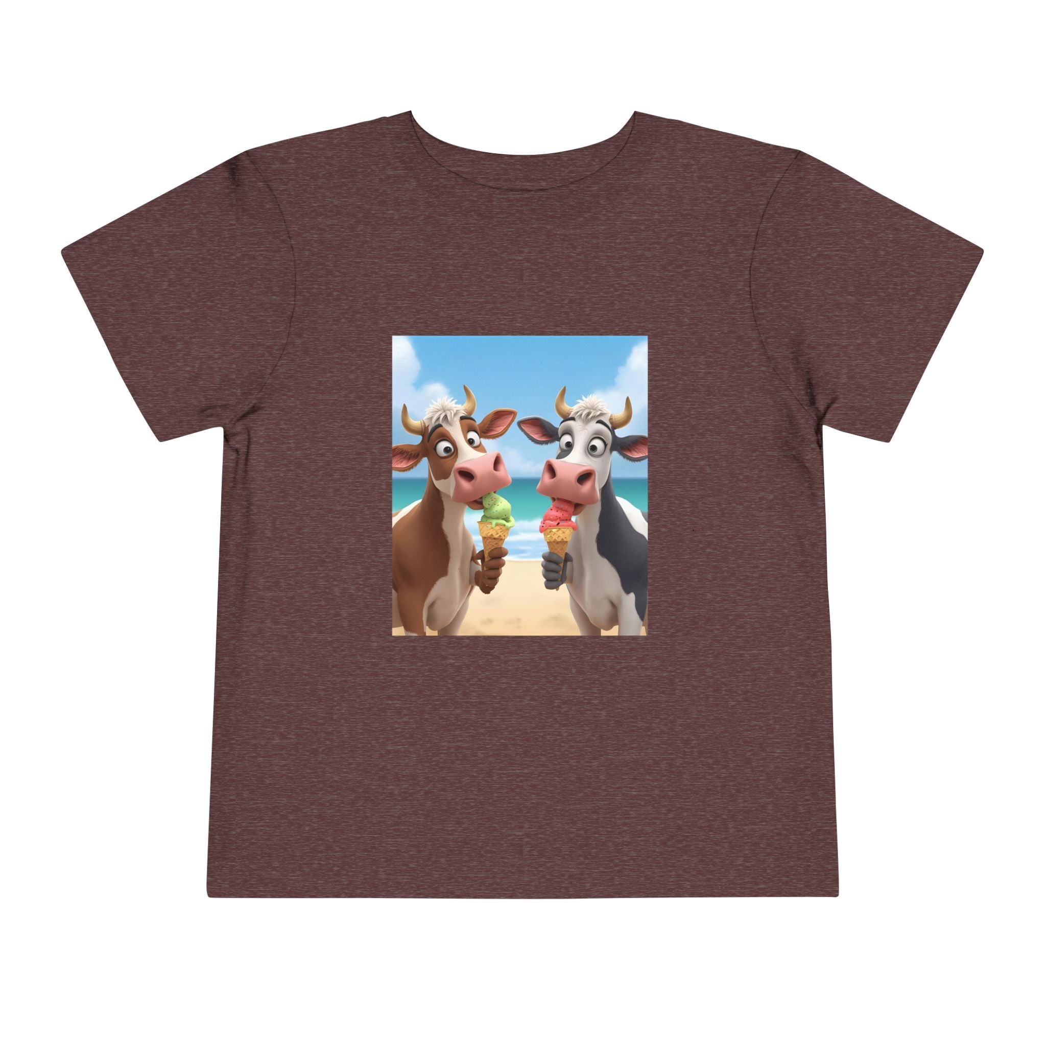 Beachy Cow Toddler Short Sleeve Tee