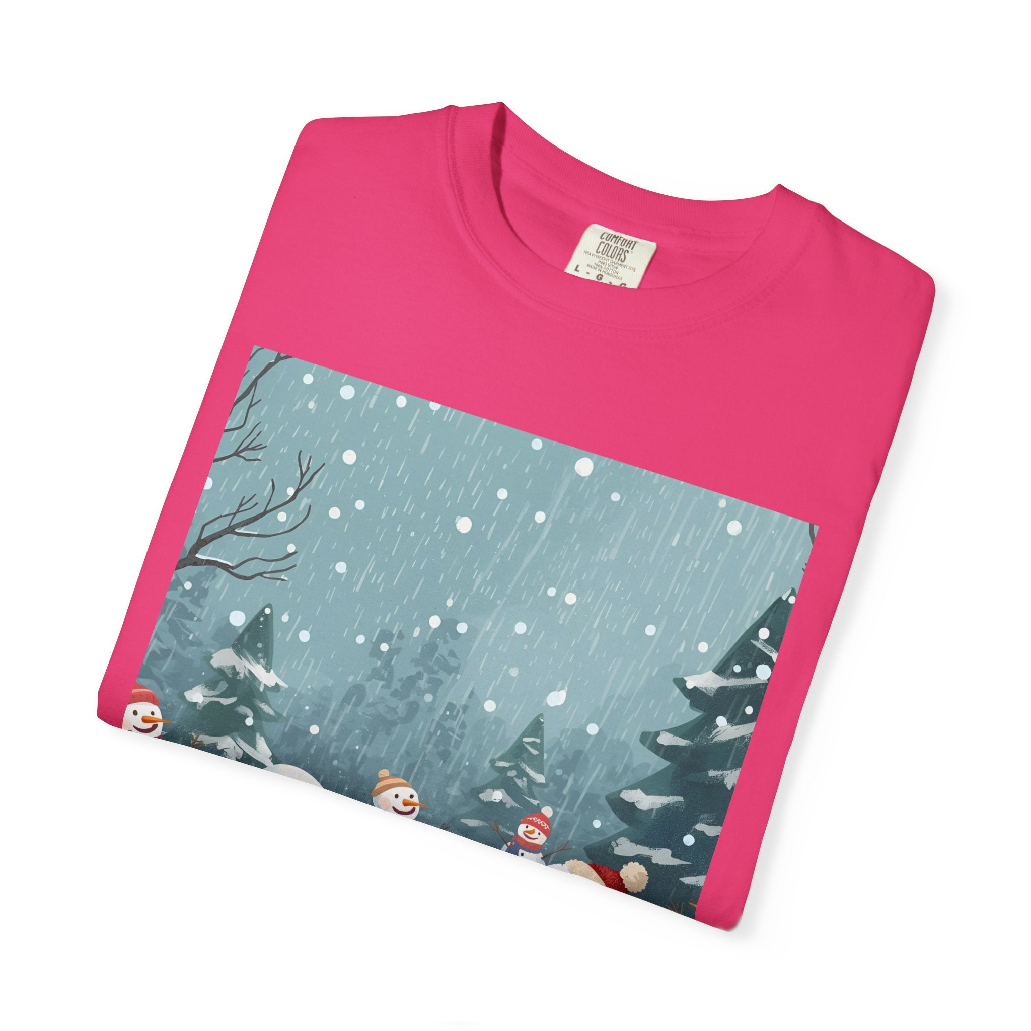 Festive Christmas Winter Wonderland Snowman T-shirt | Holiday Tee, Christmas Apparel, Gift for Him/Her, Graphic Shirt, Seasonal Fashion