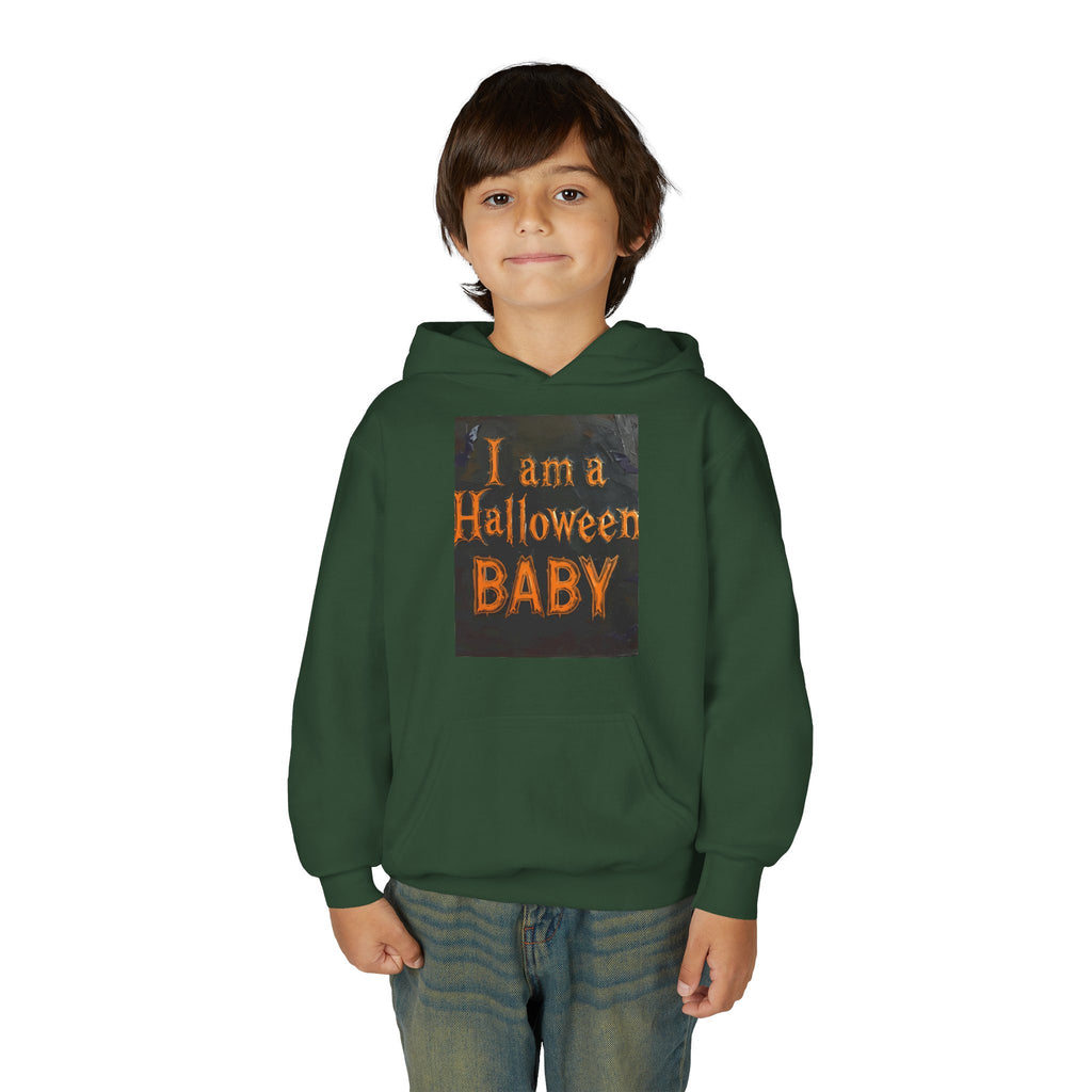 I Am A Halloween Baby Youth Heavy Blend Hooded Sweatshirt