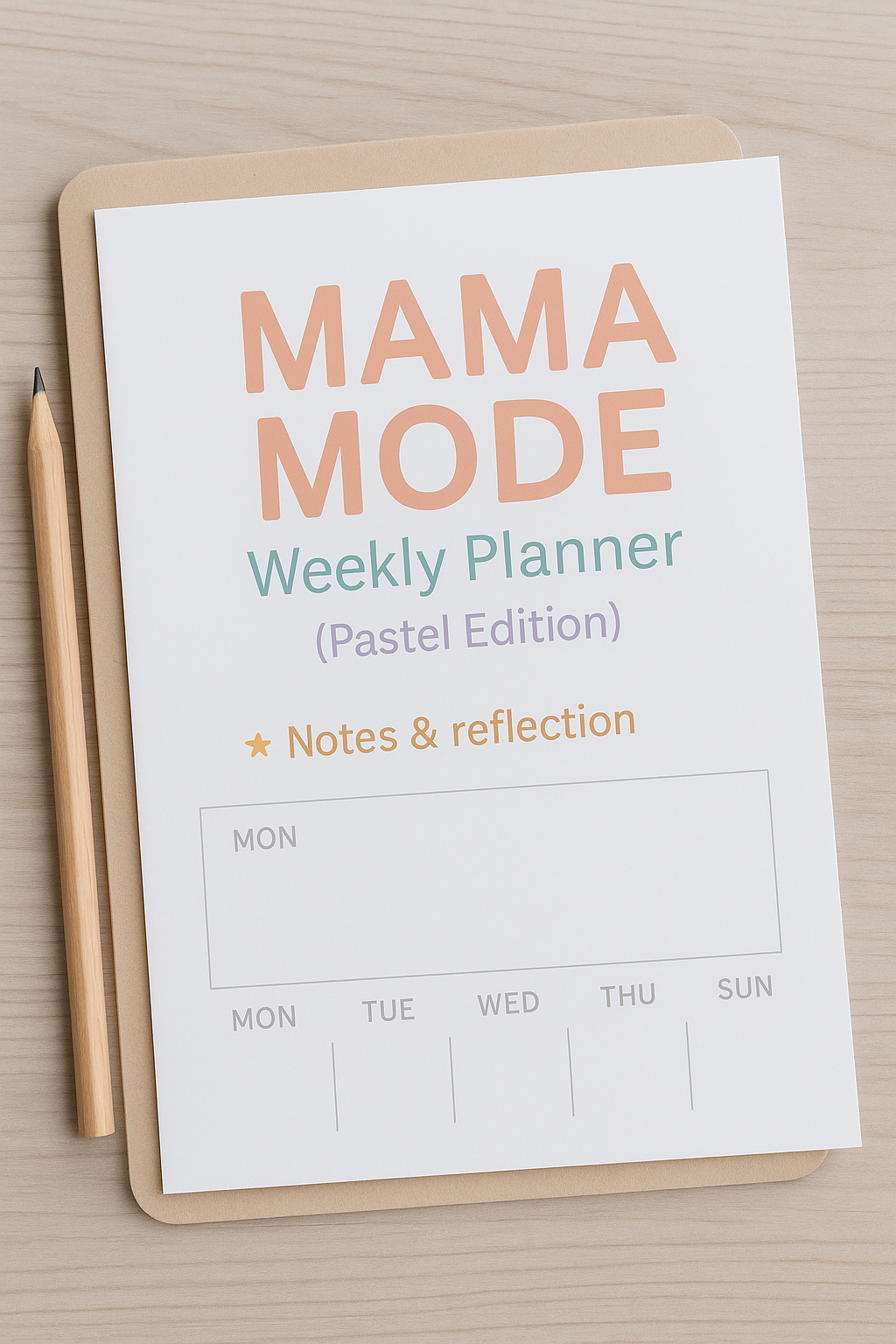 Mama Mode Weekly Planner (Pastel Edition)