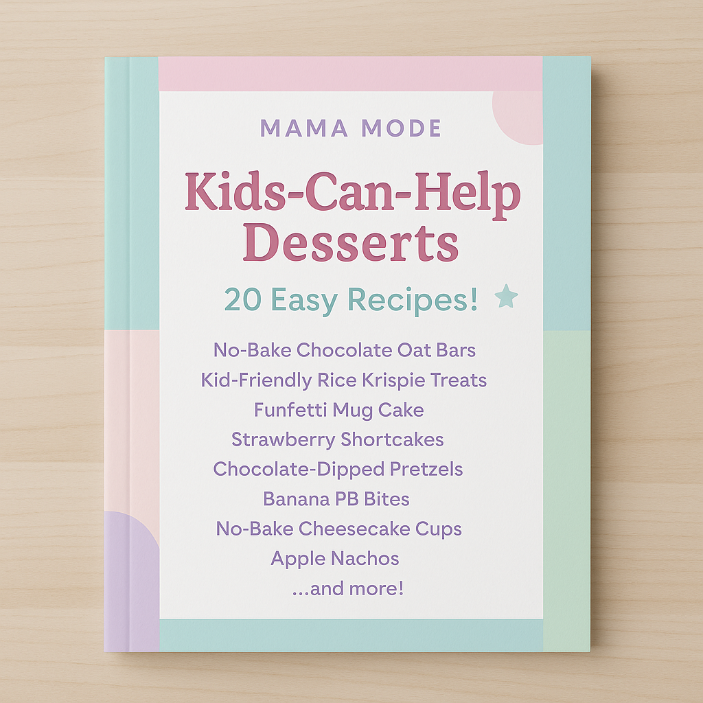 Mama Mode Kids-Can-Help Desserts Cookbook – Pastel Edition (20 Easy Recipes!)