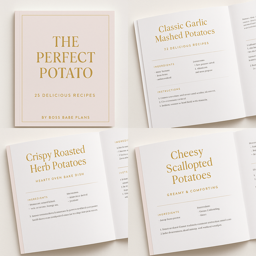 The Perfect Potato – 25 Delicious Potato Recipes by Boss Babe Plans