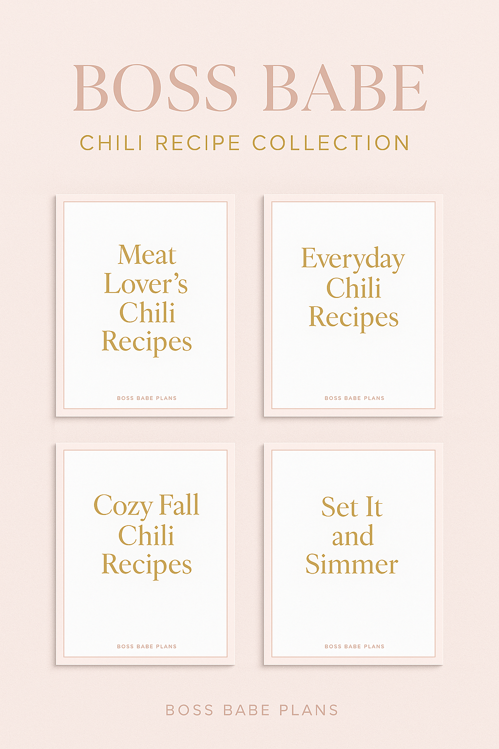 Boss Babe Chili Recipe Collection – Cozy & Slow Cooker Favorites by Boss Babe Plans