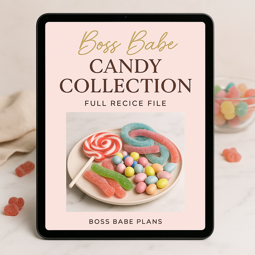Boss Babe Candy Recipe Book – Blush & Gold Printable by Boss Babe Plans